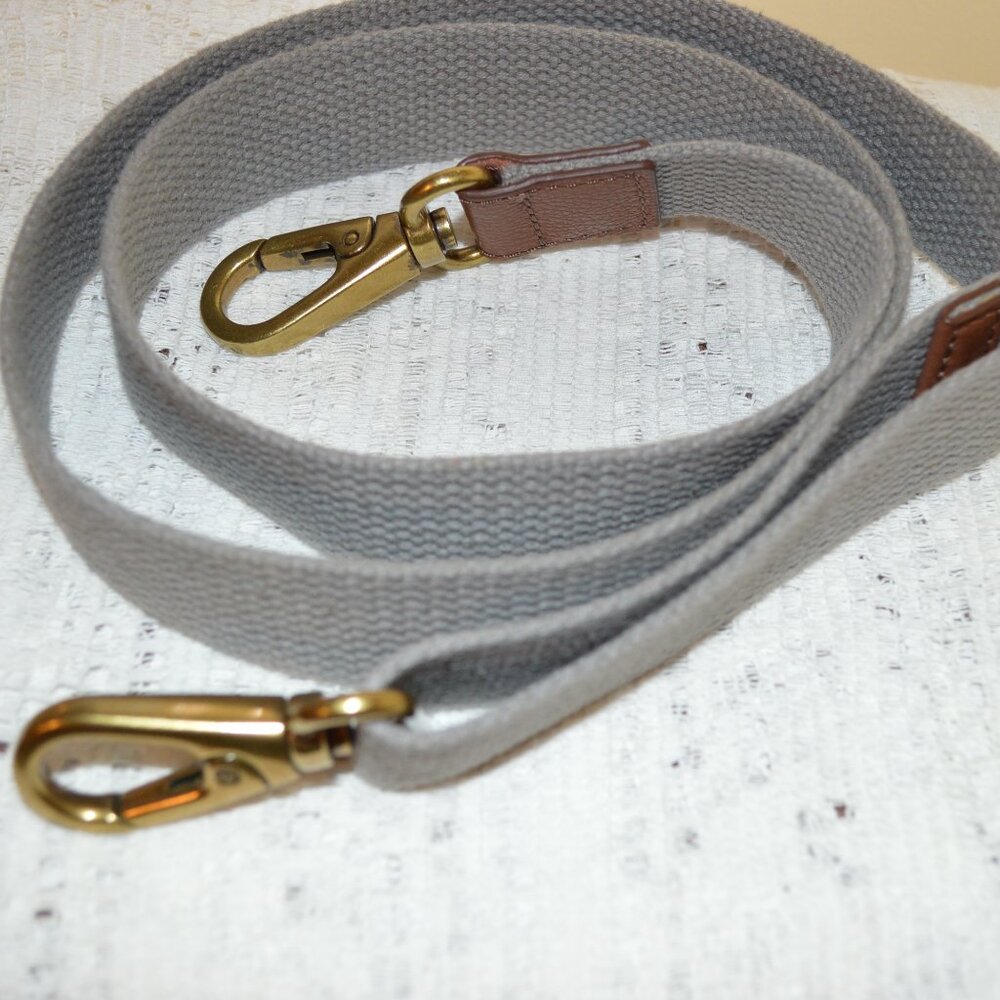 Fossil Gray Canvas Web Replacement Strap 1 1/4" W… - image 7